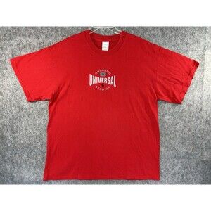 Vintage Y2K Universal Studios Orlando Red Embroidered Shirt XL T-Shirt